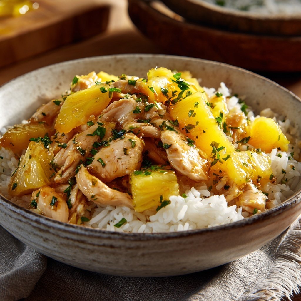 Pineapple Ginger Chicken Rice