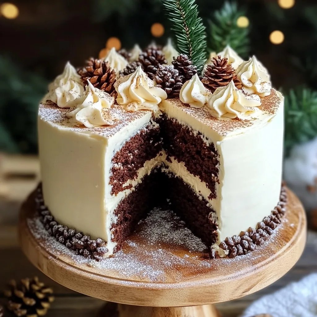 Christmas Spice Cake with Eggnog Buttercream