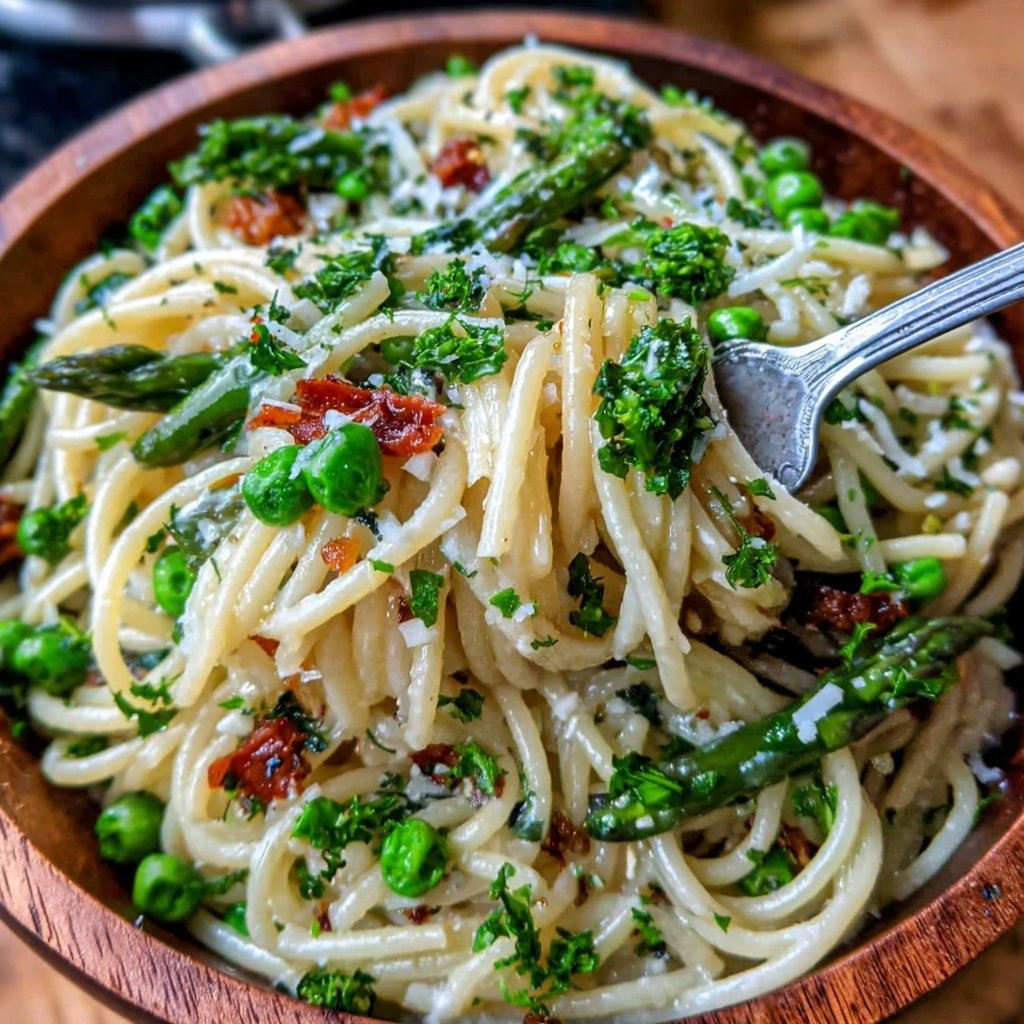 Spring Pasta With Asparagus And Peas