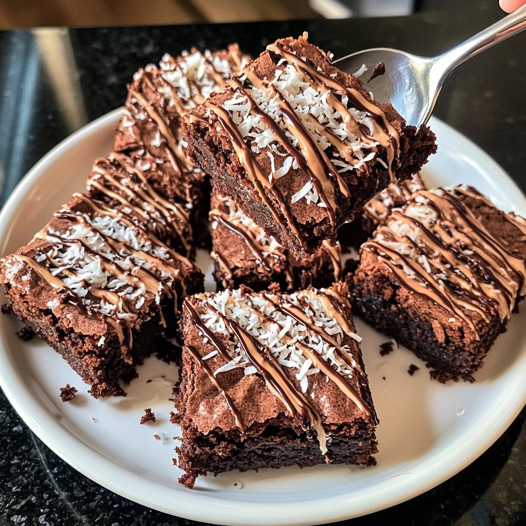 Cottage Cheese Brownies with Coconut