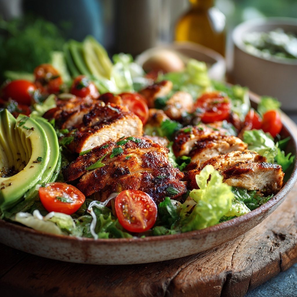 Healthy Grilled Chicken Salad Bowl