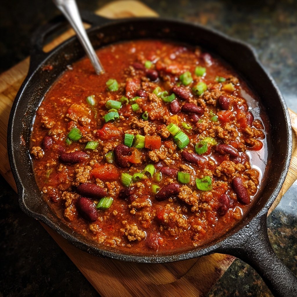 Hamburger Meat Chili Skillet