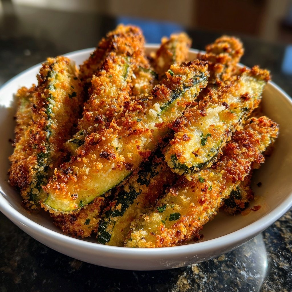 Crispy Zucchini Parmesan Fries