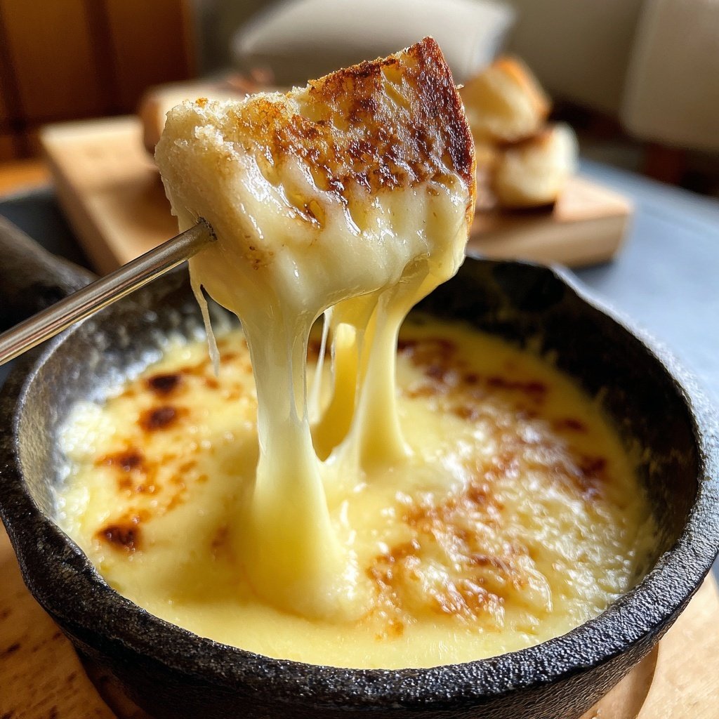 Fondue with Gruyere and Emmental