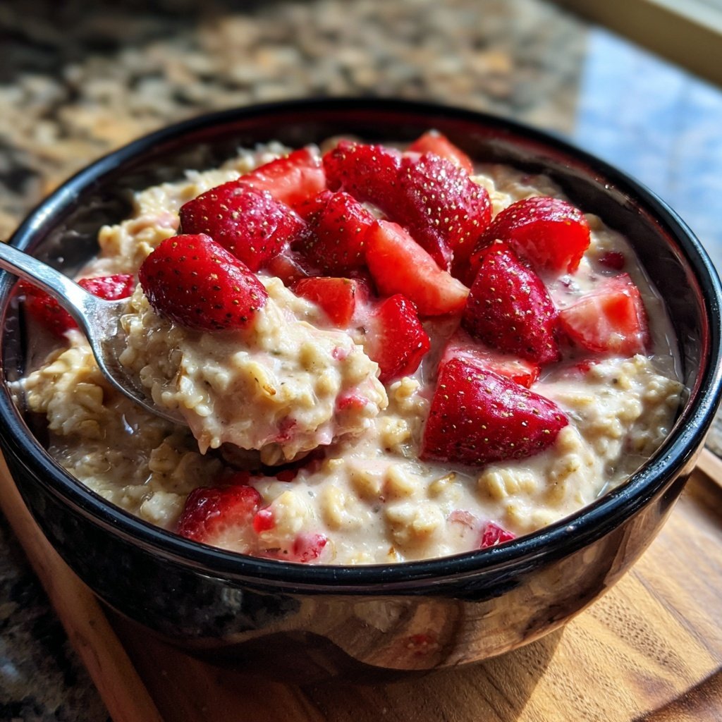Fresh Strawberry Oatmeal